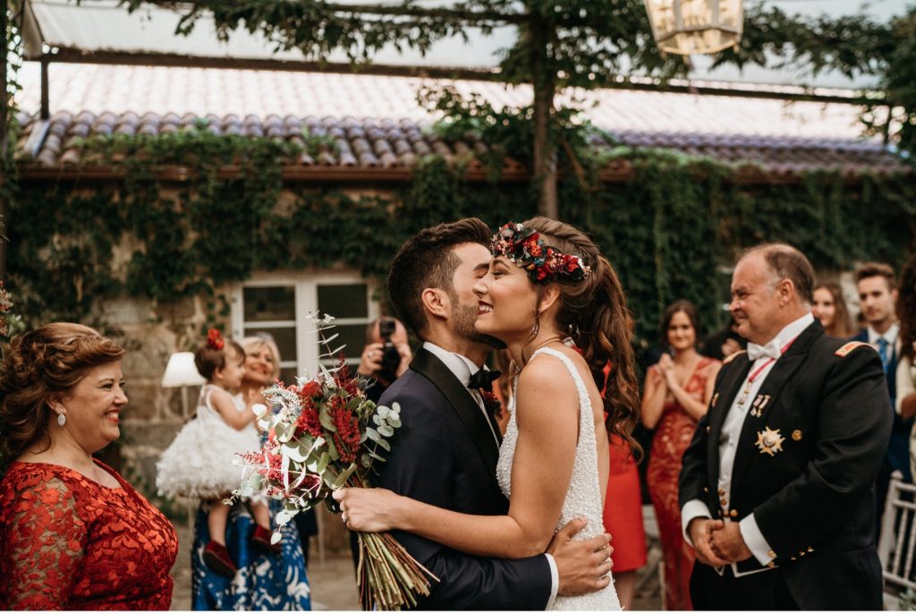 Boda en Pazo Señorans en Galicia fotógrafos y videógrafos de bodas en Toledo para toda España