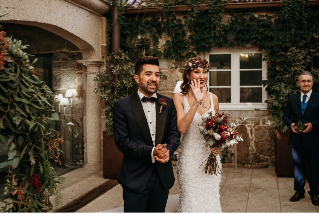 Boda en Pazo Señorans en Galicia fotógrafos y videógrafos de bodas en Toledo para toda España