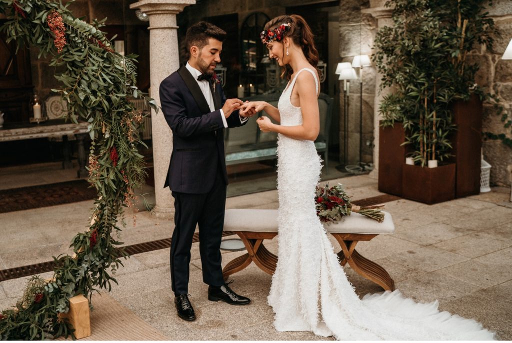 Boda en Pazo Señorans en Galicia fotógrafos y videógrafos de bodas en Toledo para toda España