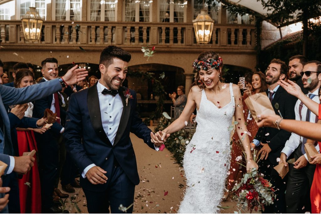 Boda en Pazo Señorans en Galicia fotógrafos y videógrafos de bodas en Toledo para toda España