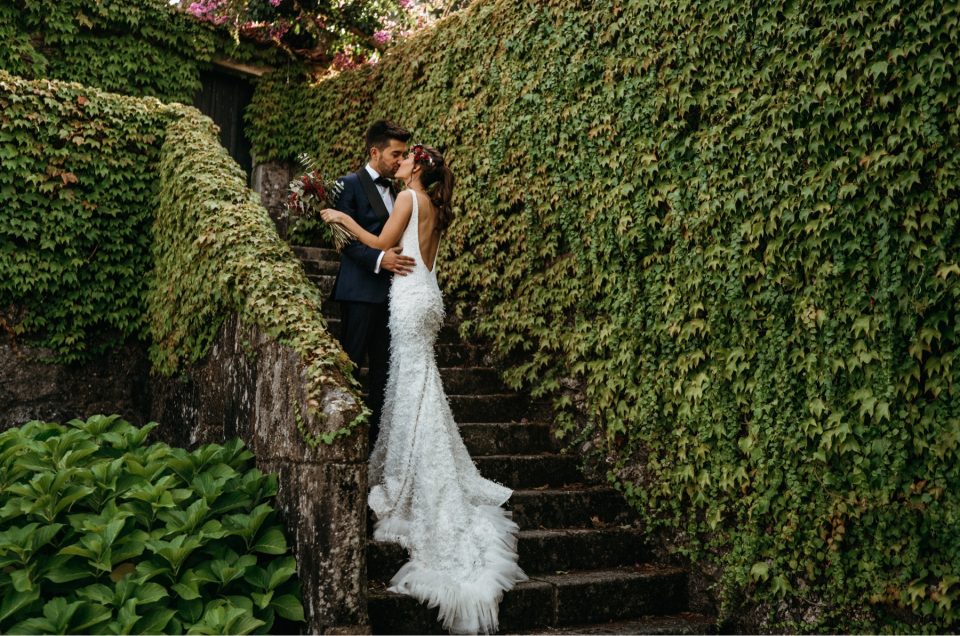 Boda en Pazo Señorans en Galicia fotógrafos y videógrafos de bodas en Toledo para toda España