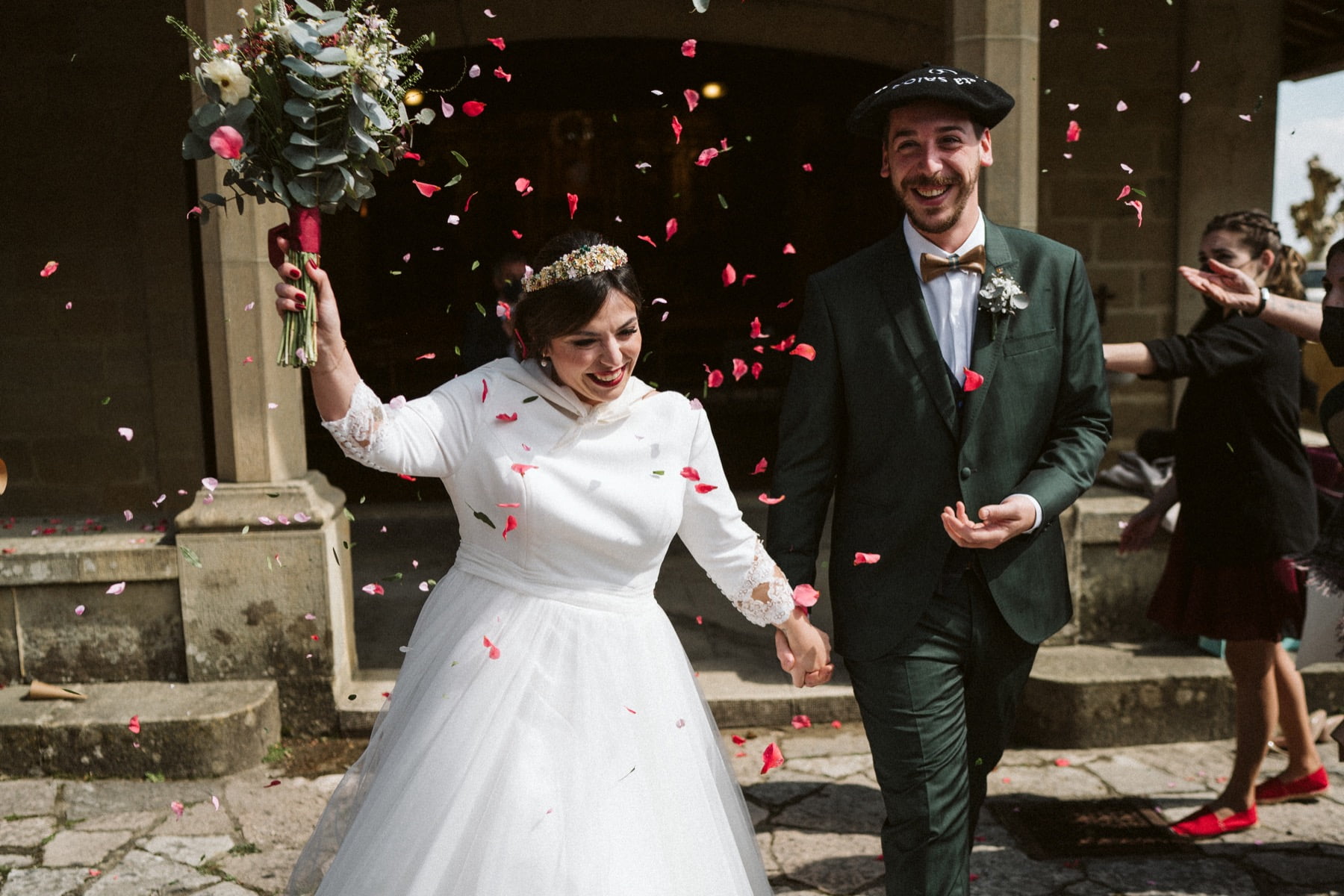 Foto boda novios Hondarribia País Vasco